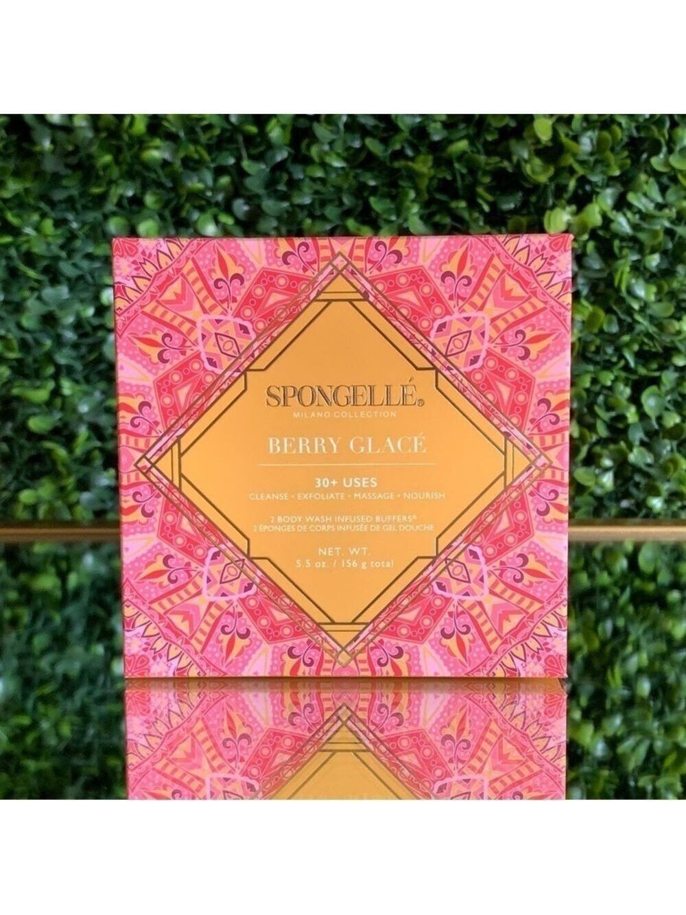 Spongelle Berry Glacé | NEW | Set of 2 Body Wash Infused Buffers